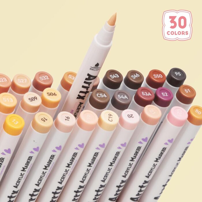 Arrtx-30-Skin-Colors-Acrylic-Marker-Paint-Pens-30C-India-Arrtx