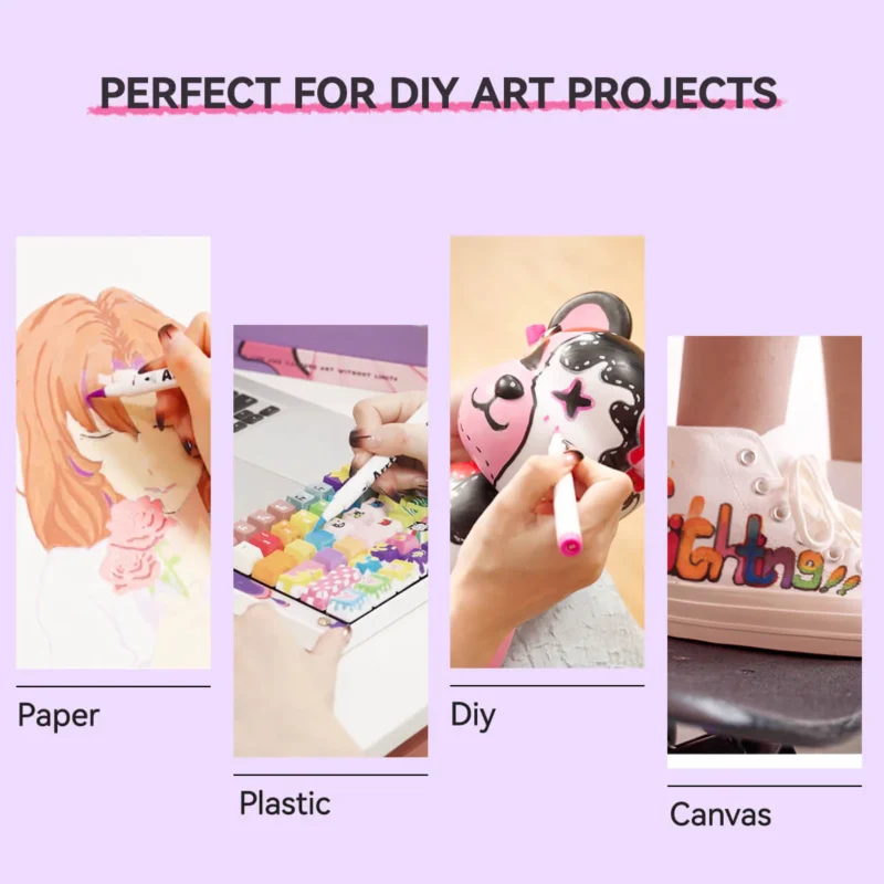Arrtx-Paint-Pens-60-Anime-Colors-Acrylic-Marker-Brush-Tip-Art-Supplies-60B-India-Arrtx