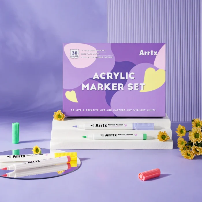 Arrtx 30 Colors Acrylic Paint Pens 30A Acrylic Markers-India-Tiyana