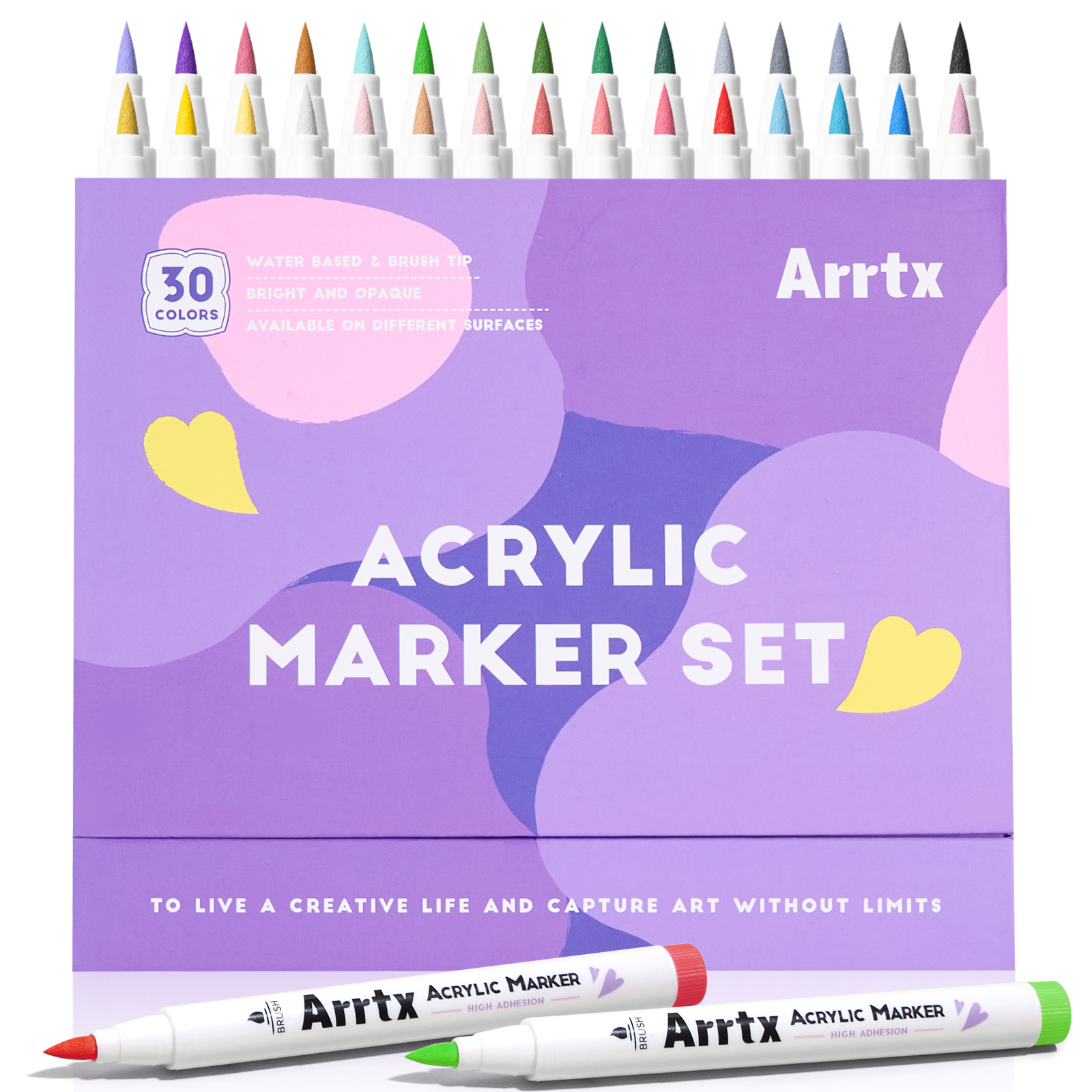 Arrtx 30 Colors Acrylic Paint Pens 30A Acrylic Markers India