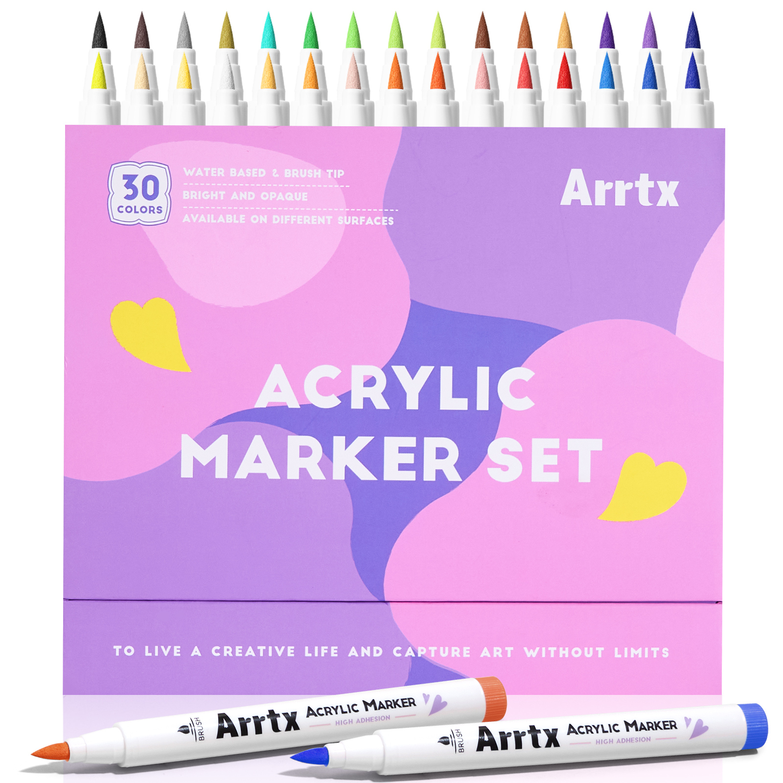 Arrtx 30 Colors Acrylic Paint Pens 30B Acrylic Markers India