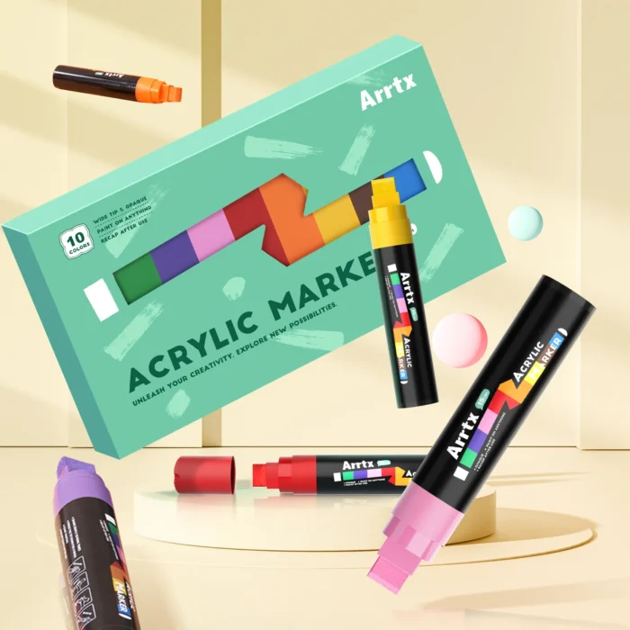 Arrtx-10-Colors-Jumbo-Acrylic-Markers-15mm-Broad-Tips-India-Arrtx