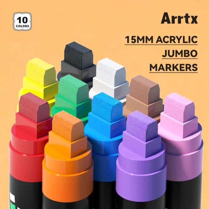 Arrtx-10-Colors-Jumbo-Acrylic-Markers-15mm-Broad-Tips-India-Arrtx