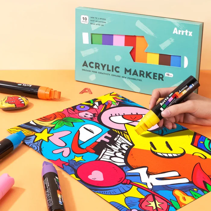 Arrtx-10-Colors-Jumbo-Acrylic-Markers-15mm-Broad-Tips-India-Arrtx