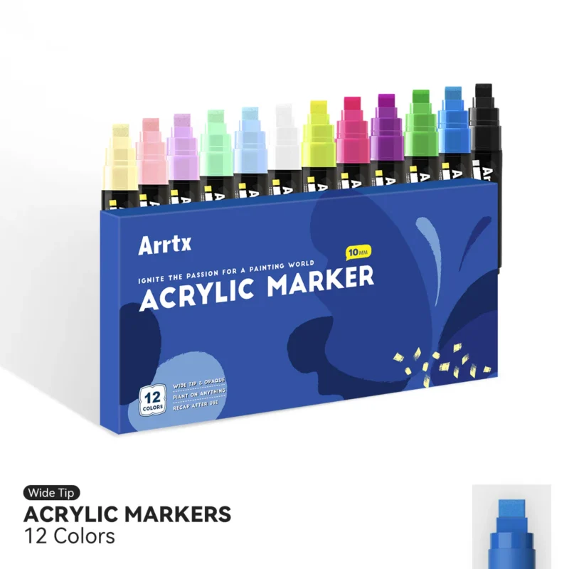 Arrtx-12-Colors-Jumbo-Acrylic-Markers-10mm-Broad-Tips-India-Arrtx