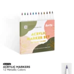 Arrtx-12-Metallic-Colors-Acrylic-Paint-Marker-Brush-Tip-Paint-Pens-India-Arrtx