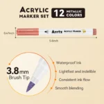 Arrtx-12-Metallic-Colors-Acrylic-Paint-Marker-Brush-Tip-Paint-Pens-India-Arrtx