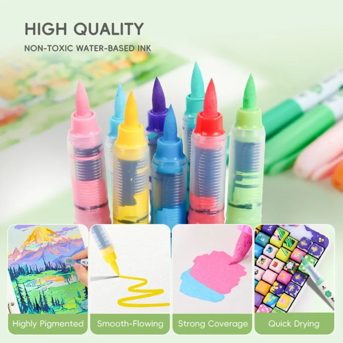 Arrtx-36-Colors-Acrylic-Paint-Markers-Brush-Tip-Direct-Liquid-Ink-India-Arrtx