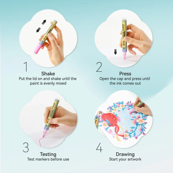 Arrtx-72-Colors-Acrylic-Paint-Markers-3mm-Medium-Tip-Valve-Design-India-Arrtx