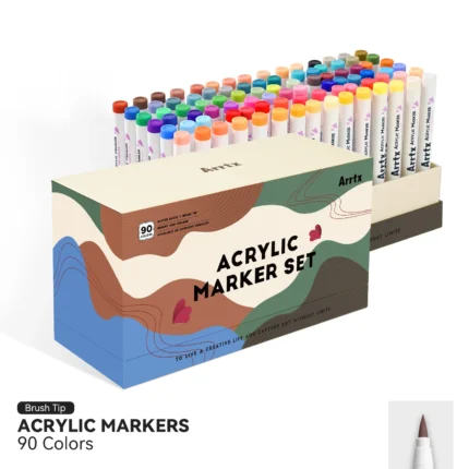 Arrtx-90-Colors-Acrylic-Marker-Paint-Pens-Brush-Tip-Series-India-Arrtx