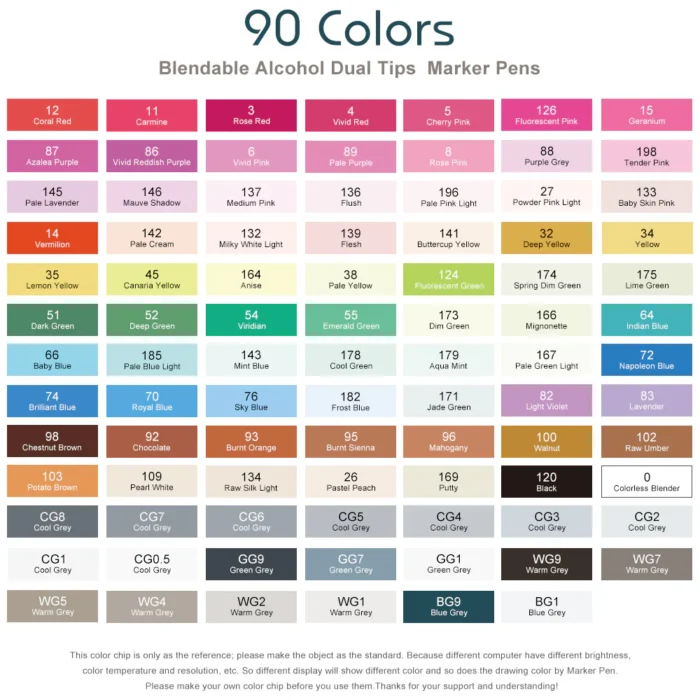 Arrtx ALP 90 Colors Alcohol Markers Paint Pen Set-India-Arrtx