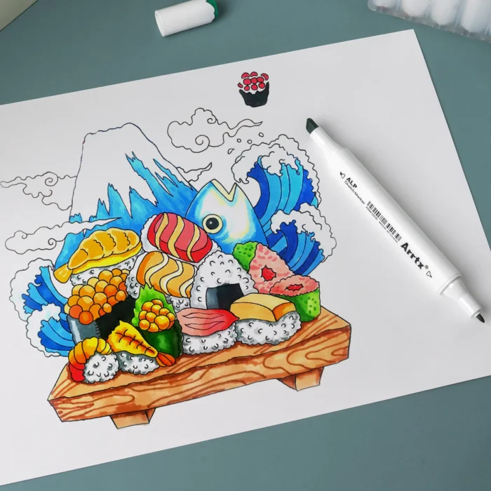 Arrtx ALP 90 Colors Alcohol Markers Paint Pen Set-India-Arrtx