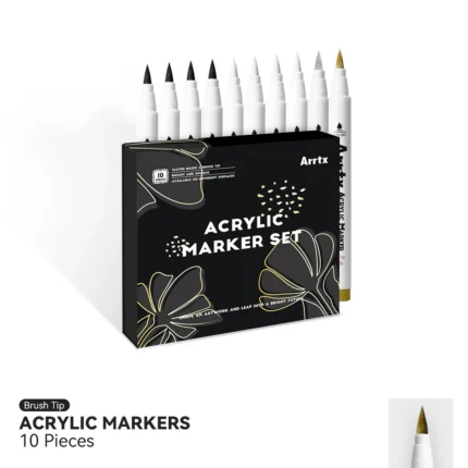 Arrtx-Acrylic-Paint-Pens-10-Pack-Brush-Tip-Paint-Markers-India-Arrtx