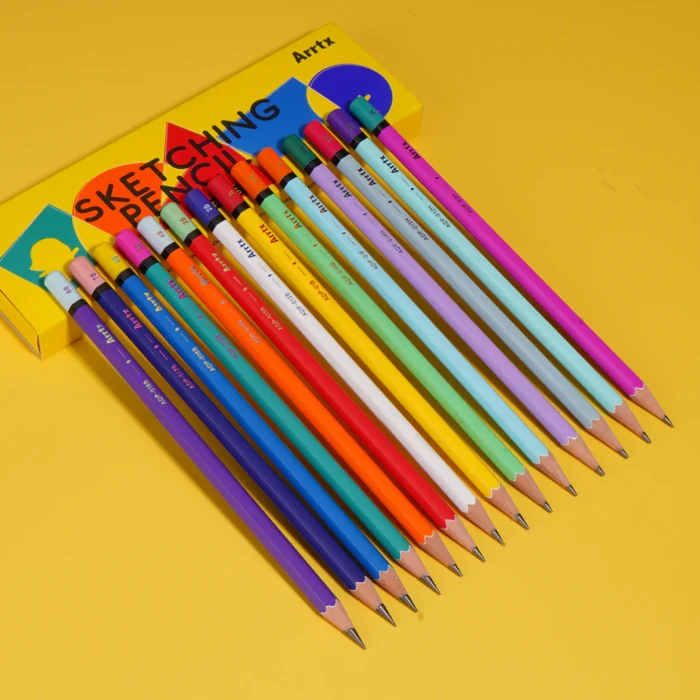 Arrtx-Drawing-Pencils-14-Pcs-4H-8B-Artist-Sketching-Pencils-India-Arrtx