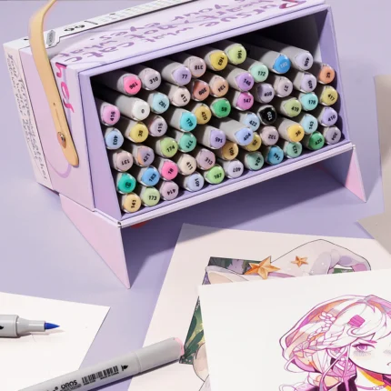 Arrtx-OROS-66-Pastel-Colors-Alcohol-Markers-Paint-Pen-Set-India-Arrtx