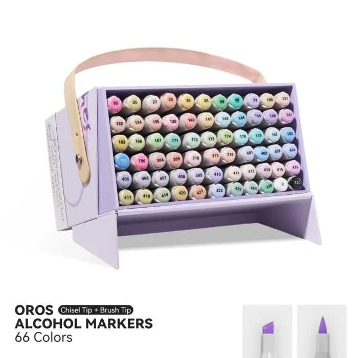 Arrtx-OROS-66-Pastel-Colors-Alcohol-Markers-Paint-Pen-Set-India-Arrtx