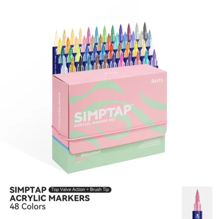 Arrtx-Simptap-Acrylic-Marker-48-Colors-Top-Valve-Action-Paint-Pen-India-Arrtx