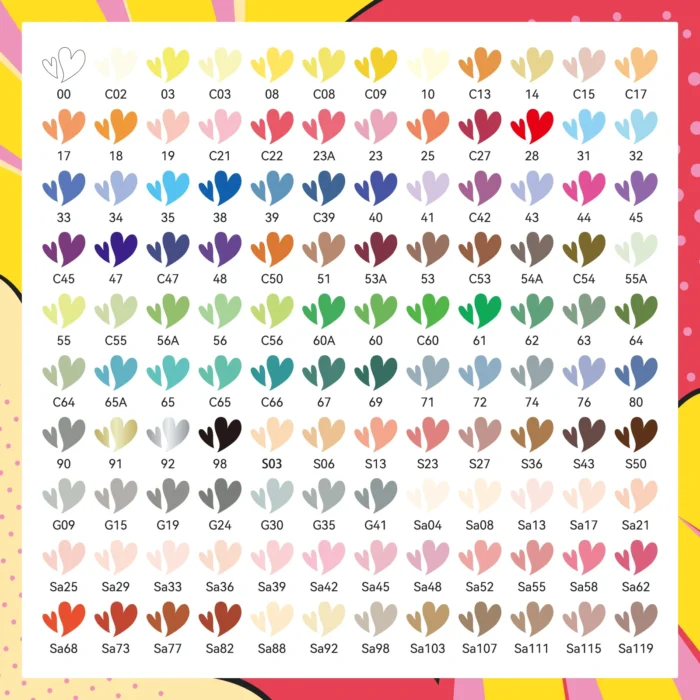 Arrtx-120-Anime-Colors-Acrylic-Markers-Brush-Tip-Paint-Pens-120A-India-Arrtx