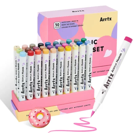Arrtx-30-Colors-Acrylic-Markers-Paint-Pens-Brush-Tip-Series-30D-India-Arrtx