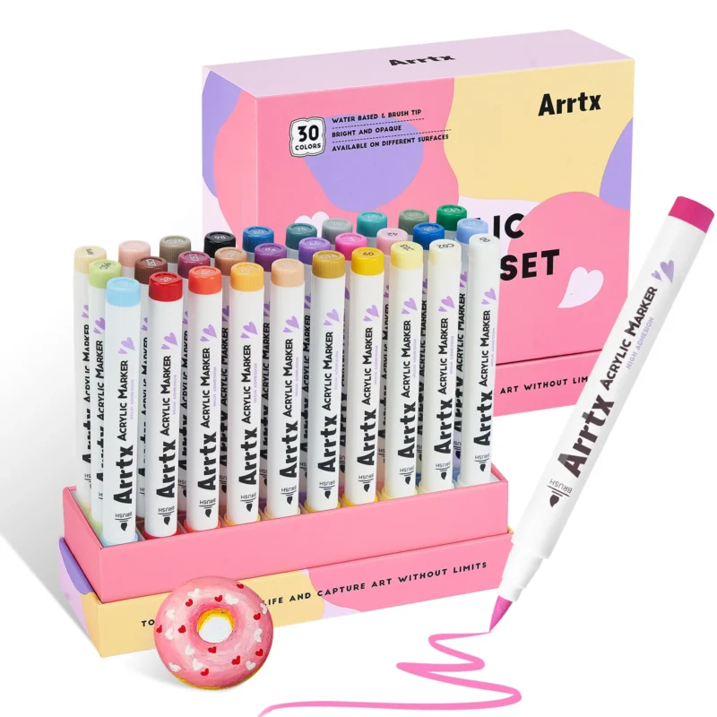 Arrtx-30-Colors-Acrylic-Markers-Paint-Pens-Brush-Tip-Series-30D-India-Arrtx