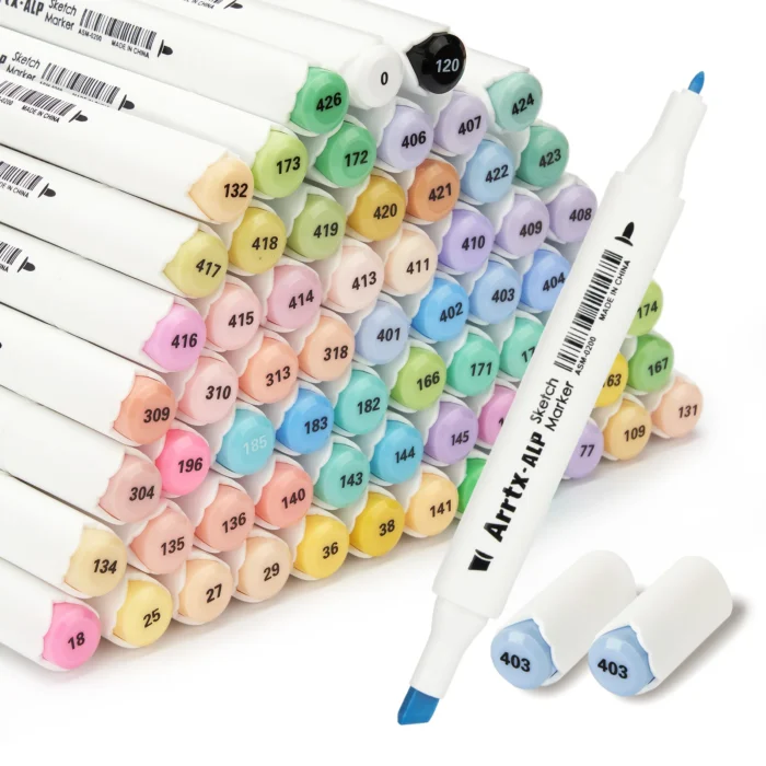 Arrtx-ALP-66-Alcohol-Markers-Pastel-Colors-Paint-Markers-Dual-Tip-ARRTX-INDIA