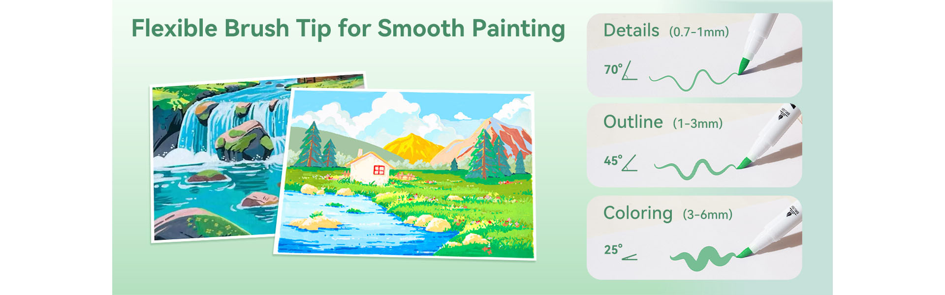 Arrtx-90B-Colors-Acrylic-Paint-Markers-Brush-Tip-Landscape-Colors-india