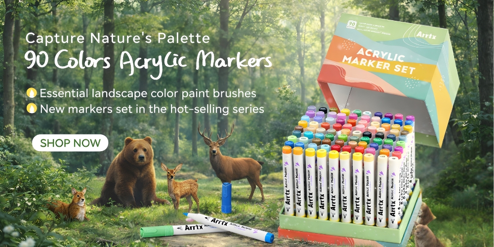 Arrtx 90B Colors Acrylic Markers