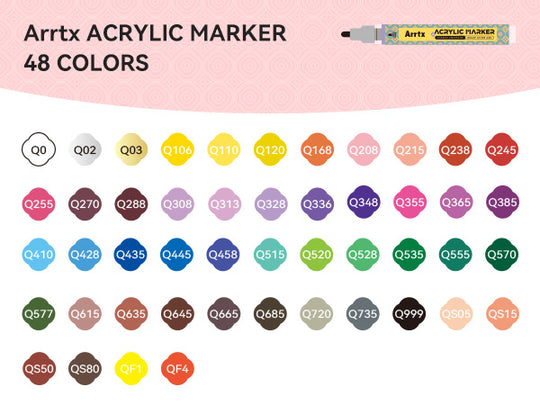 Arrtx-48-Colors-Acrylic-Paint-Markers-3mm-Medium-Tip-Valve-Design