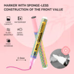 Arrtx 48B Colors Acrylic Paint Markers 3mm Medium Tip Valve Design