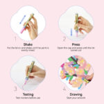 Arrtx 48B Colors Acrylic Paint Markers 3mm Medium Tip Valve Design