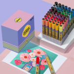 Arrtx 48B Colors Acrylic Paint Markers 3mm Medium Tip Valve Design