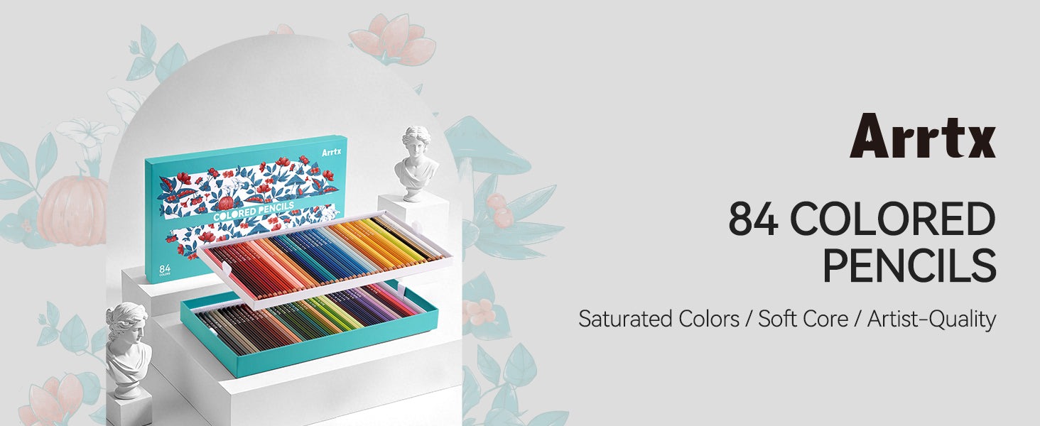 ARRTX 84 Colors Colored Pencils Set