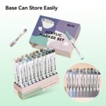 Arrtx 30E Grey Tone Colors Brush Tip Acrylic Paint Markers